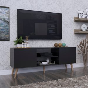 Mesa de TV Roca Sales 65" 2 Puertas Movenda Negro