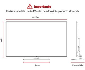 Mesa de TV Sao Leopoldo 65" 1 Puerta Movenda Blanco