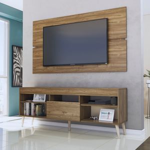 Centro de Entretenimiento Sao Sebastiao 65" con Patas Movenda Gales