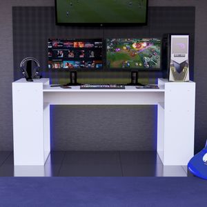 Escritorio Gamer NR 04 180cm Movenda Full Blanco