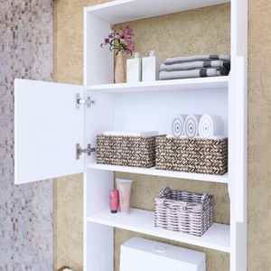 Organizador de Baño Valencia 182x63cm 2 Puertas Movenda Blanco