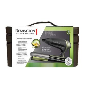 Combo Remington Alisador+Secador Remington S12A-D13A Shine Therapy en Neceser