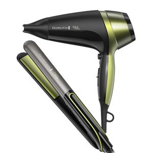 Combo Remington Alisador+Secador Remington S12A-D13A Shine Therapy en Neceser