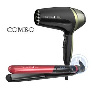 Combo Remington Alisadora Silk S9600 y Secador D13A Shine Therapy