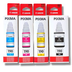 Kit Tinta Canon 190 Cyan Magenta Amarillo Negro