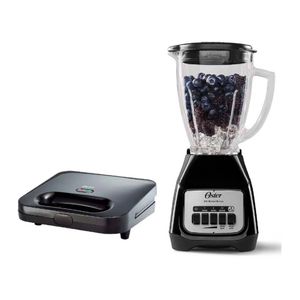 Combo Oster Negro Licuadora 2V BLSTKABPB+Sandwichera CKSTSM2885