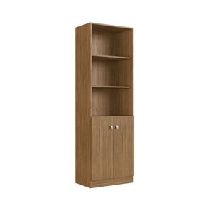 Estante Urano 3 Repisas 2 Puertas Canela