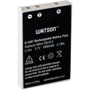 Paquete de baterías de iones de litio Watson EN-EL5 (3,7 V, 1000 mAh)