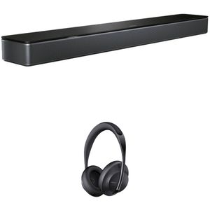 Bose Smart Soundbar 300 y kit de auriculares 700 (auriculares negros triples)