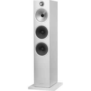 Bowers &amp; Wilkins 603 Anniversary Edition Altavoz de pie de 3 vías (blanco mate, individual)