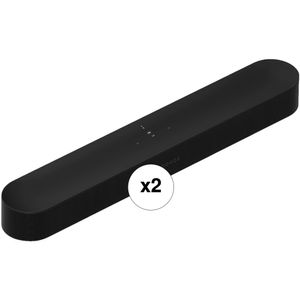 Kit de par de barras de sonido Sonos Beam (negro, Gen 2)