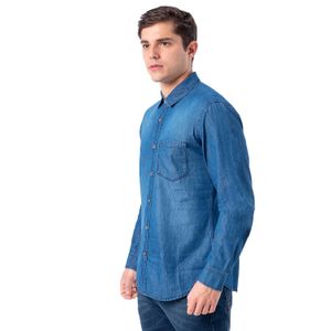 Camisa Yefri Ml Denim Hombre Pionier