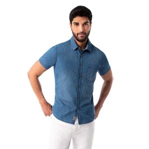 Camisa Yefri Mc Denim Hombre Pionier