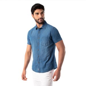 Camisa Yefri Mc Denim Hombre Pionier