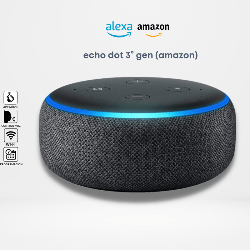 Echo Dot 3 generacion - Altavoz inteligente con Alexa - Real Plaza