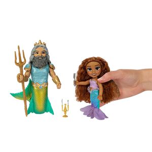 Set de Muñecos Mini Jakks Ariel y Tritón La Sirenita Live Action