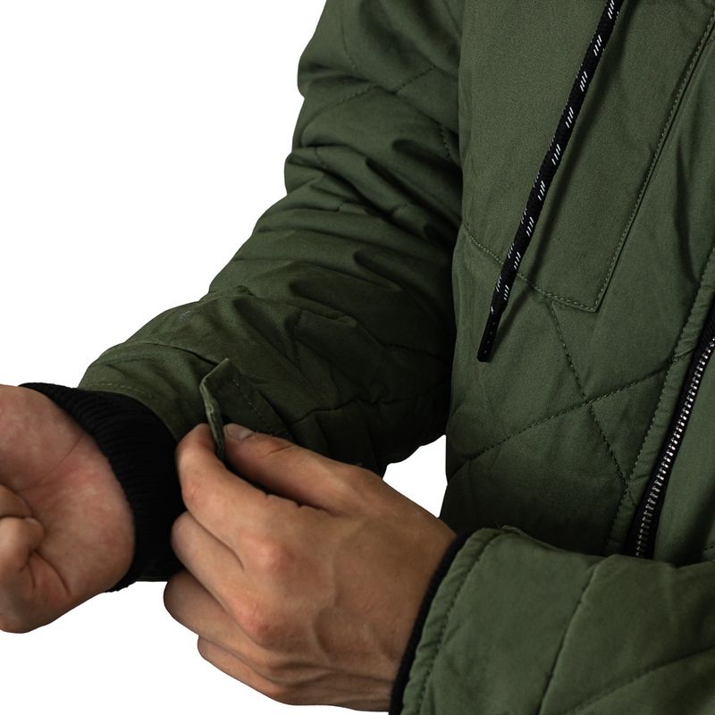 Casaca verde militar hombre hot sale