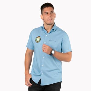 Camisa Piero Biani Manga Corta Denim Hombre