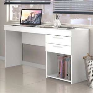Escritorio Moderno Jordy 2 Cajones Blanco