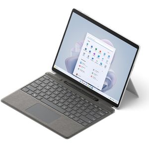 Microsoft 13 "Multi-touch Surface Pro 9 para negocios (platino, solo Wi-Fi)