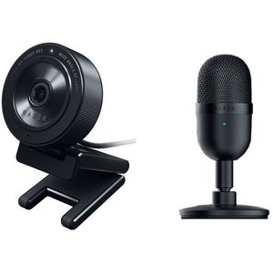 Razer Kiyo X Webcam y Seiren Mini USB Micrófono Podcasting Kit