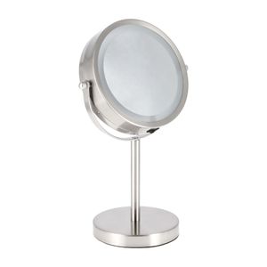 Espejo Pedestal Metal Luz Led 5X