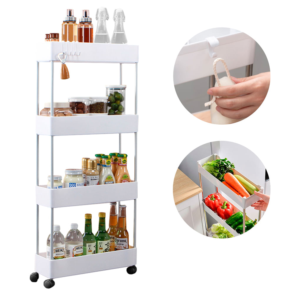 Estante Organizador de Cocina de 4 Niveles Ahorrador de Espacio