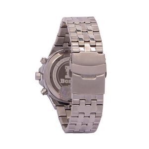 Reloj Boselli B521 Acuático Doble hora Color Plateado