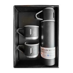 Termo Botella Tomatodo 500ML Set  De 3 Piezas Negro