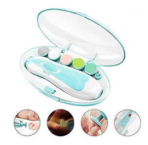 Set Pulidor Uñas Bebe Manicura Color Celeste