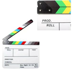Claqueta Acrilica Magnetica para producciones audiovisuales y Cine