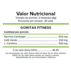 Gomitas Fitness Sabor Naranja Lima Naturals 60 unidades Pack x 2