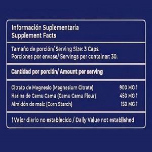Citrato de Magnesio 500mg Lima Naturals Cápsulas Pack x 2