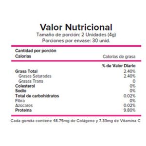 Gomitas con Colágeno Sabor Naranja Lima Naturals 60 unidades Pack x 2