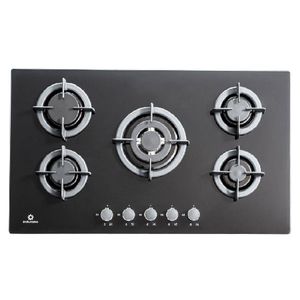 Encimera de 5 Quemadores Emportrable Indurama EGI-905VDNEG Negro