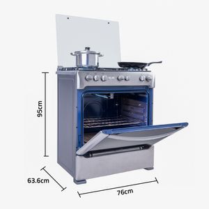 Cocina de 5 Quemadores Indurama FIRENZE-ZAFIRO Croma