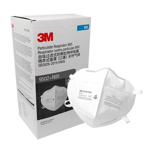 RESPIRADOR 3M 9502 APROBADO POR NIOSH N95 Y KN95 (PACK X 50 UND)