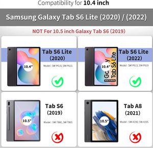 Funda Para Samsung Galaxy Tab S6 Lite 10.4 2022 / 2020 Con Portalápiz - NEGRO