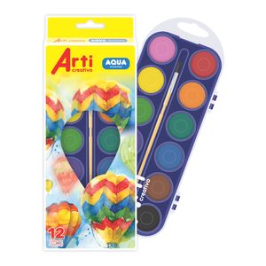 Set Acuarelas "Acqua" x 12 Colores + 1 Pincel  TACAC001