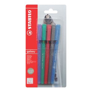 Lapiceros / Boligrafos Galaxy 818 5x4  (Azul, Negro, Rojo, Verde, Lila) 818fbl5