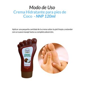 Crema Hidratante para pies de Coco NNP 120ml