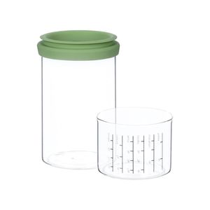 Frasco Vidrio con Tapa a Presión y Medida 850 ml
