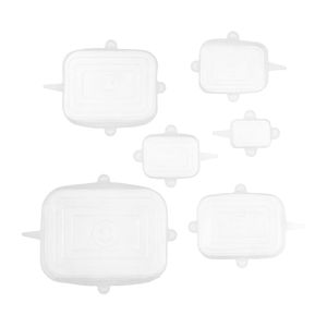 Set 6 Tapas Reutilizables Silicona