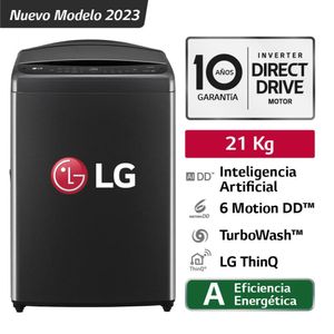 Lavadora LG WT21PBV6 21Kg AI DD Negro Plateado