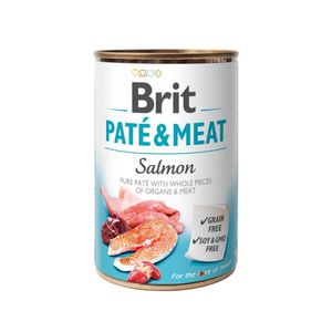 Comida Húmeda para Perros Brit Dog Lata Pate & Meat Salmon 400 gr