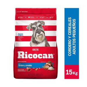 Comida para Perros Ricocan Adultos Cordero Razas Pequeñas 15 Kg