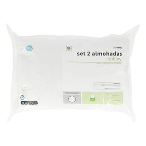 Set 2 Almohadas Hollow para dormitorio 50 X 50 cm