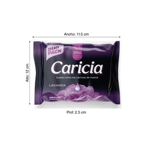 Jabón de Ropa Caricia Lavanda 180gr x 2 unidades