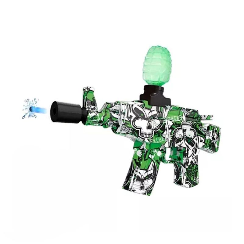 Pistola de juguete de hidrogel AK 47 con 5.000 Balines Verde - Real Plaza