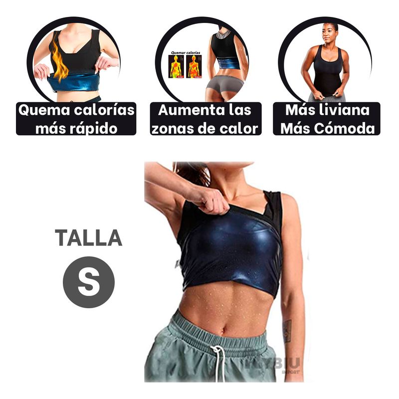 Faja Termica Sauna Moldeador de Cintura de Mujer Talla S